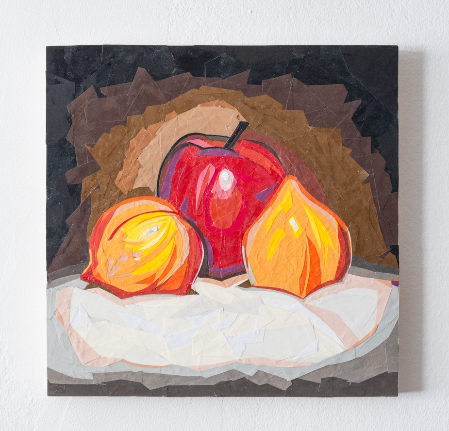 Apple and Plums (10 x 10 inch)